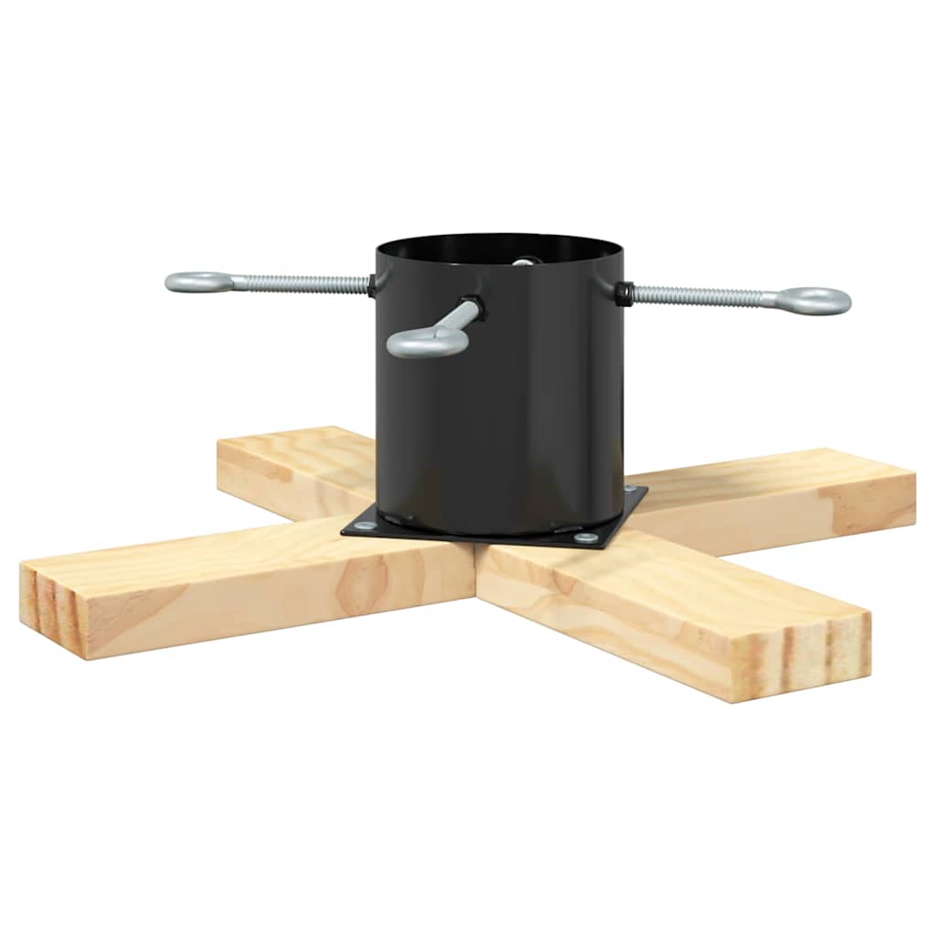 Kerstboomstandaard Zwart 50 x 50 x 16 cm Massief grenenhout is nu te koop bij PeponiXL, paradijselijk wonen!