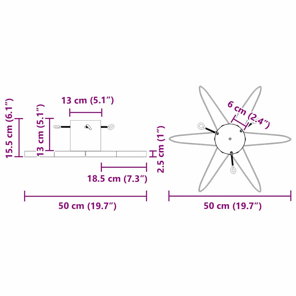 Kerstboomstandaard 1.73 Zwart 50 x 50 x 15,5 cm Staal is nu te koop bij PeponiXL, paradijselijk wonen!