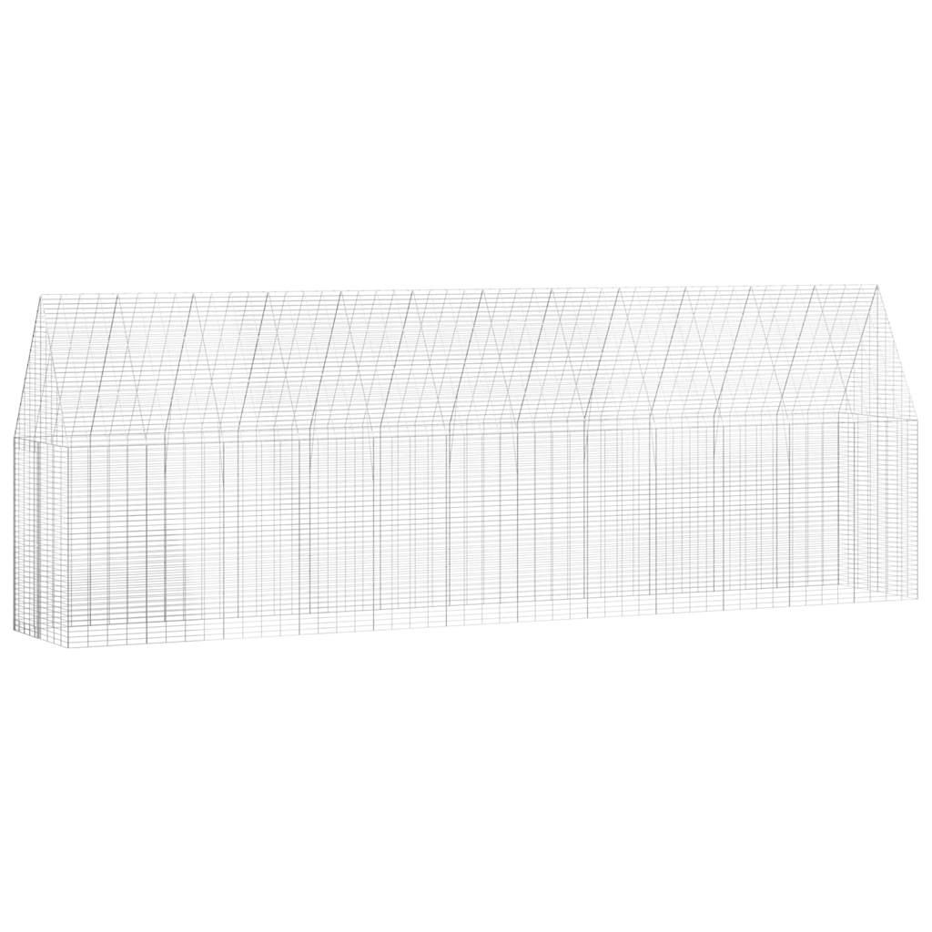 Kippenhok 2 pcs Zilver 600 x 100 x 210 cm Gegalvaniseerd staal is nu te koop bij PeponiXL, paradijselijk wonen!