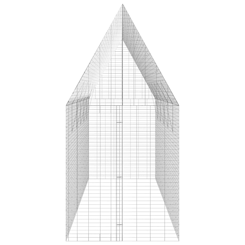 Kippenhok 2 pcs Zilver 600 x 100 x 210 cm Gegalvaniseerd staal is nu te koop bij PeponiXL, paradijselijk wonen!