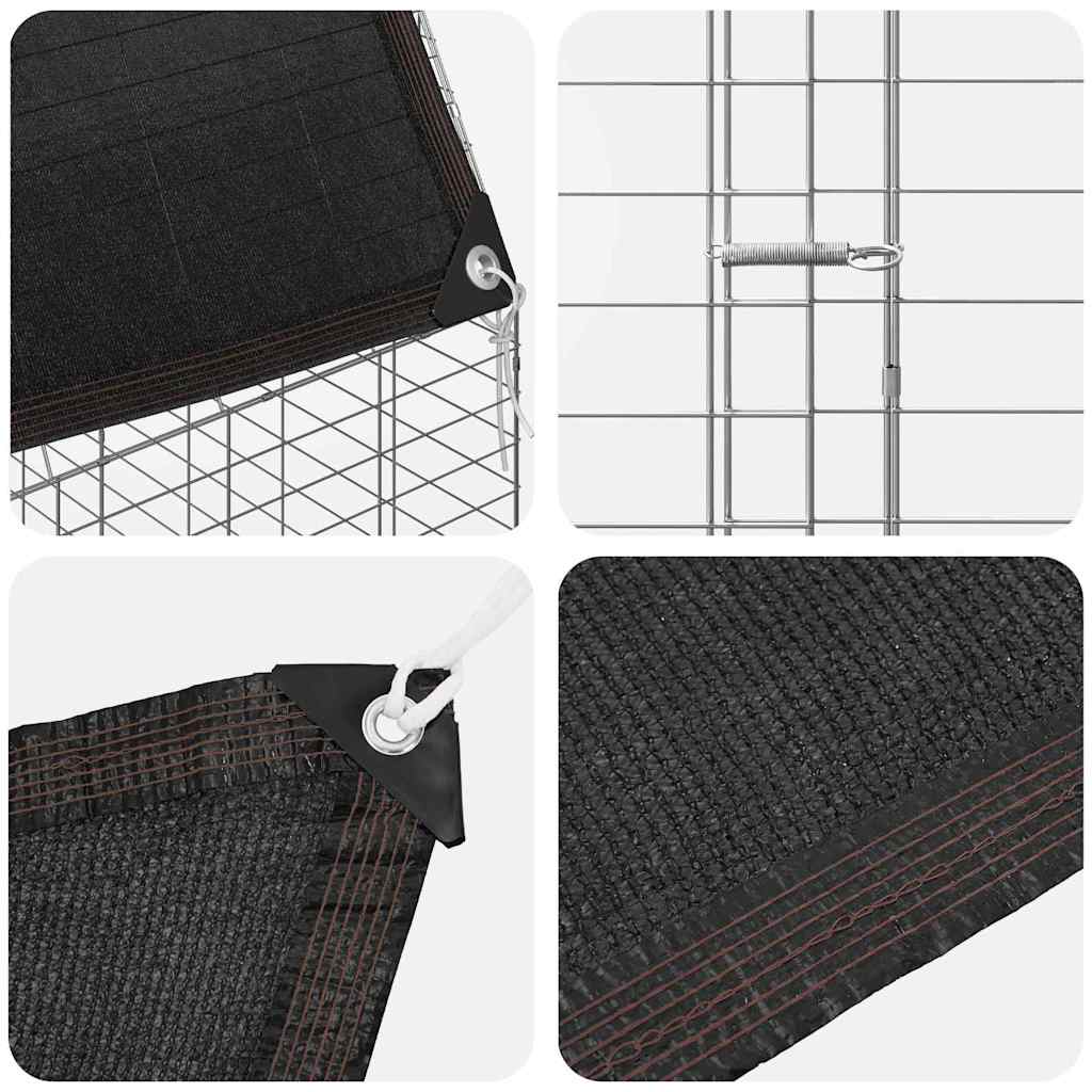 Kippenhok 2 pcs Zilver 600 x 100 x 210 cm Gegalvaniseerd staal is nu te koop bij PeponiXL, paradijselijk wonen!