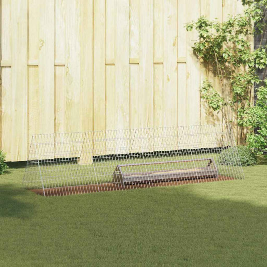 Kippenhok Zilver 215 x 55 x 55 cm Gegalvaniseerd staal is nu te koop bij PeponiXL, paradijselijk wonen!