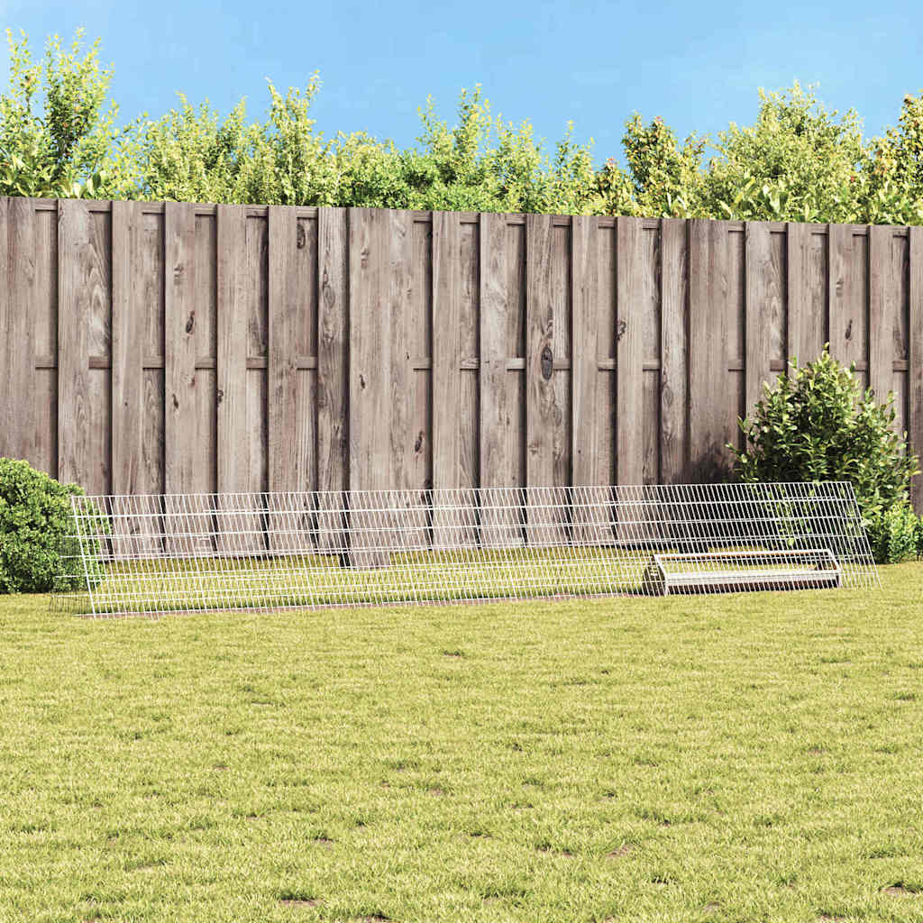 Kippenhok Zilver 430 x 55 x 55 cm Gegalvaniseerd staal is nu te koop bij PeponiXL, paradijselijk wonen!