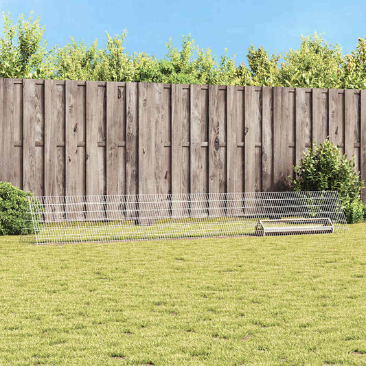 Kippenhok Zilver 430 x 55 x 55 cm Gegalvaniseerd staal is nu te koop bij PeponiXL, paradijselijk wonen!