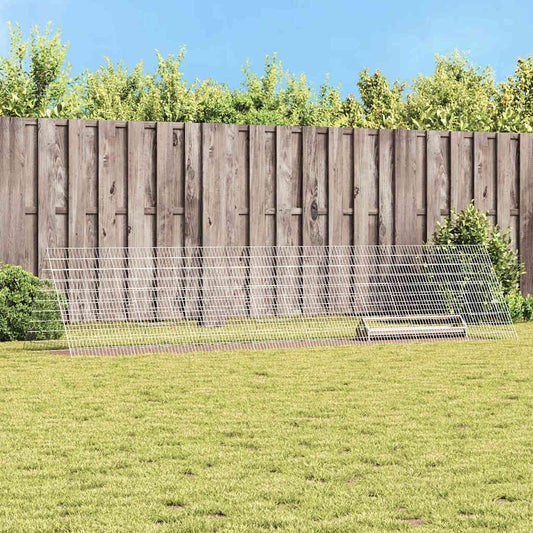 Kippenhok Zilver 430 x 100 x 85 cm Gegalvaniseerd staal is nu te koop bij PeponiXL, paradijselijk wonen!