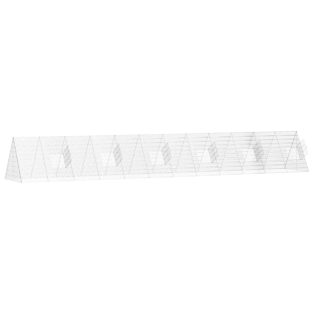 Kippenhok Zilver 650 x 100 x 85 cm Gegalvaniseerd staal is nu te koop bij PeponiXL, paradijselijk wonen!