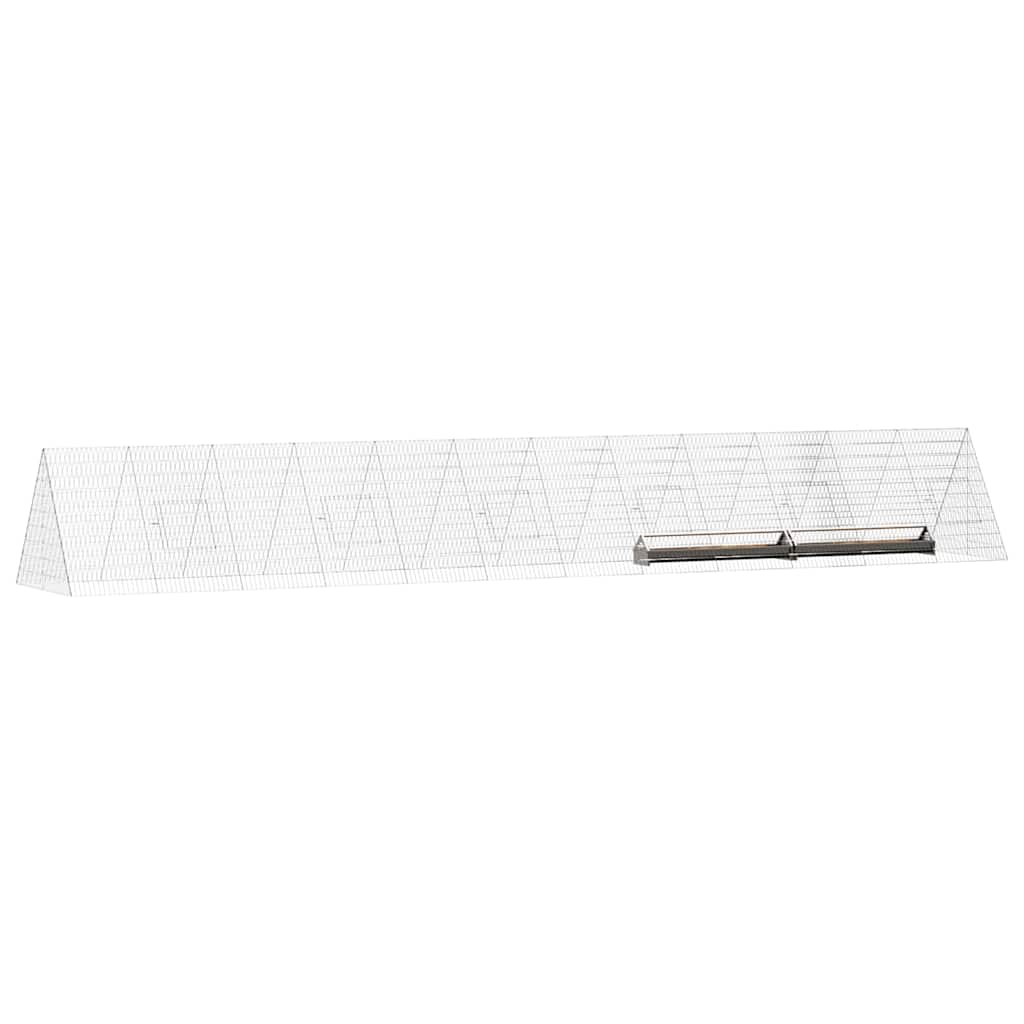 Kippenhok Zilver 650 x 100 x 85 cm Gegalvaniseerd staal is nu te koop bij PeponiXL, paradijselijk wonen!
