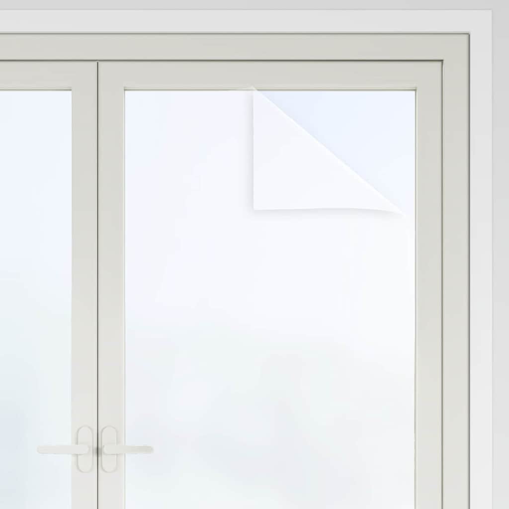 Statische raamfolie Frosted Wit 45 x 1000 cm PVC