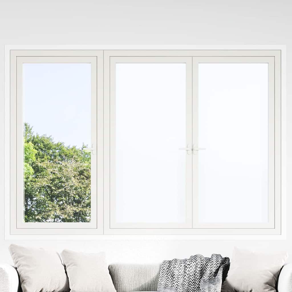 Statische raamfolie Frosted Wit 45 x 1000 cm PVC