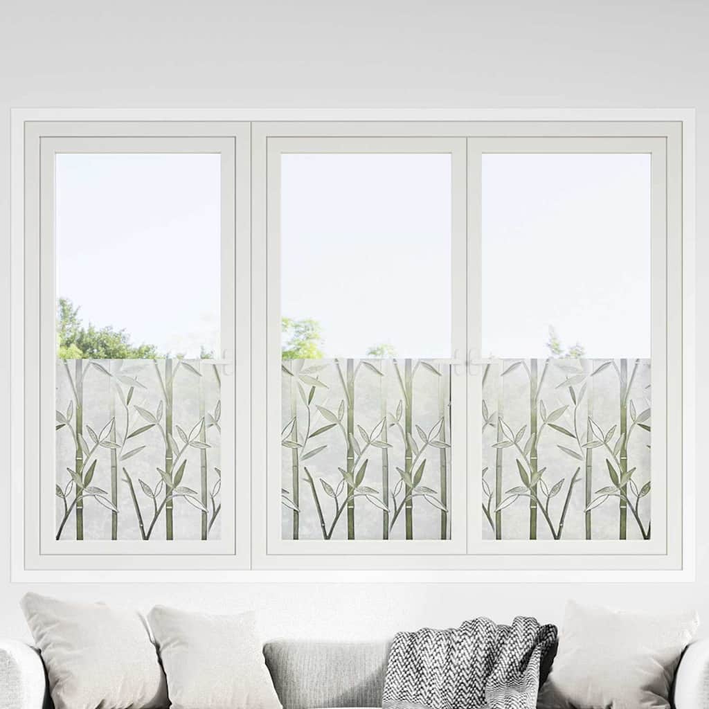 Statische raamfolie Bamboo Patroon 90 x 500 cm PVC is nu te koop bij PeponiXL, paradijselijk wonen!