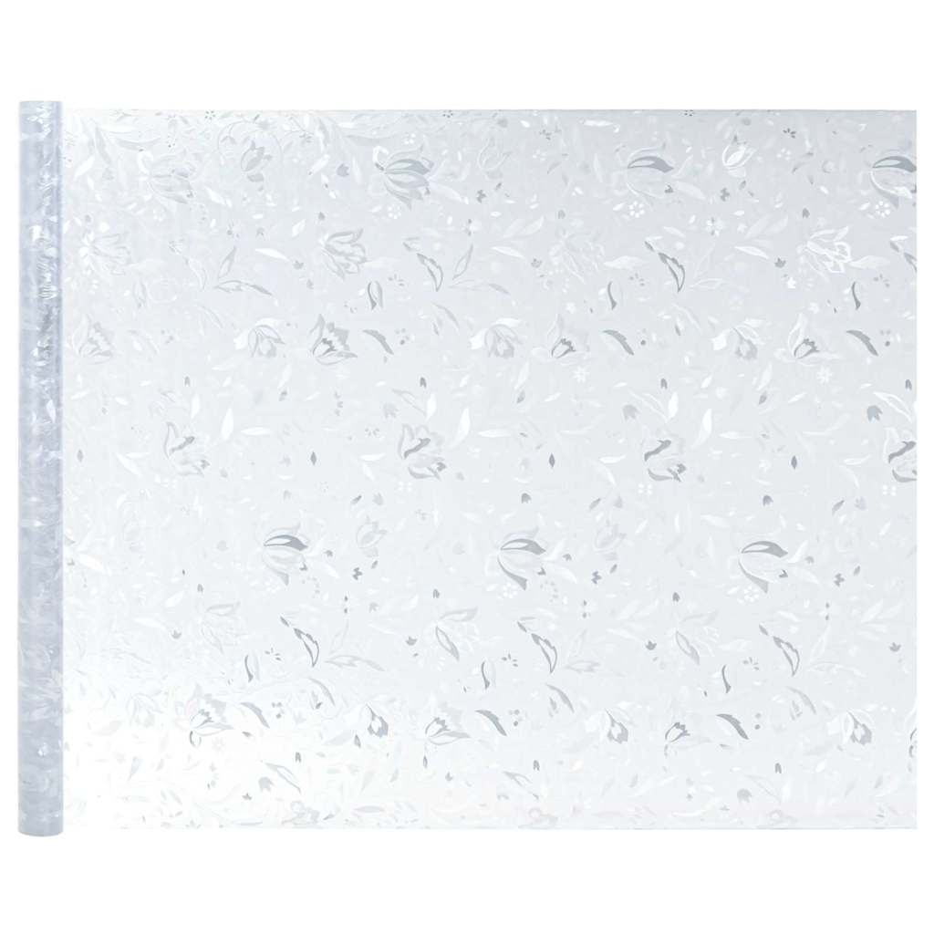 Statische raamfolie Bloemen Patroon 45 x 500 cm PVC is nu te koop bij PeponiXL, paradijselijk wonen!