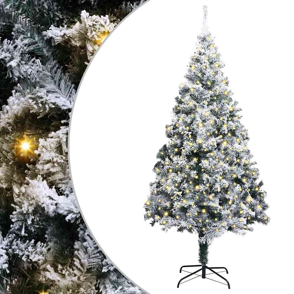 Kunst Kerstboom met verlichting met 300 LED Groen 400 cm PVC is nu te koop bij PeponiXL, paradijselijk wonen!