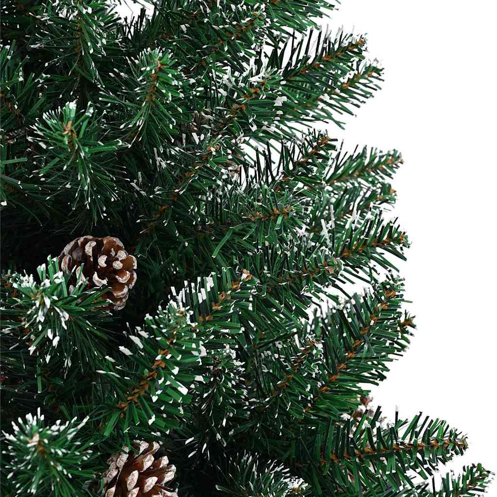 Slanke Kerstboom Groen 150 cm PVC en massief dennenhout is nu te koop bij PeponiXL, paradijselijk wonen!
