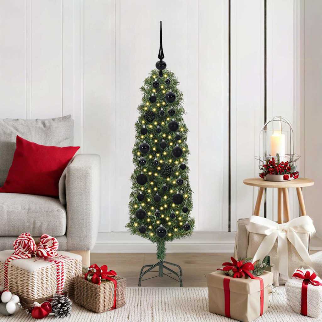 Kunstkerstboom Groen 120 cm PVC en Staal en Kunststof is nu te koop bij PeponiXL, paradijselijk wonen!