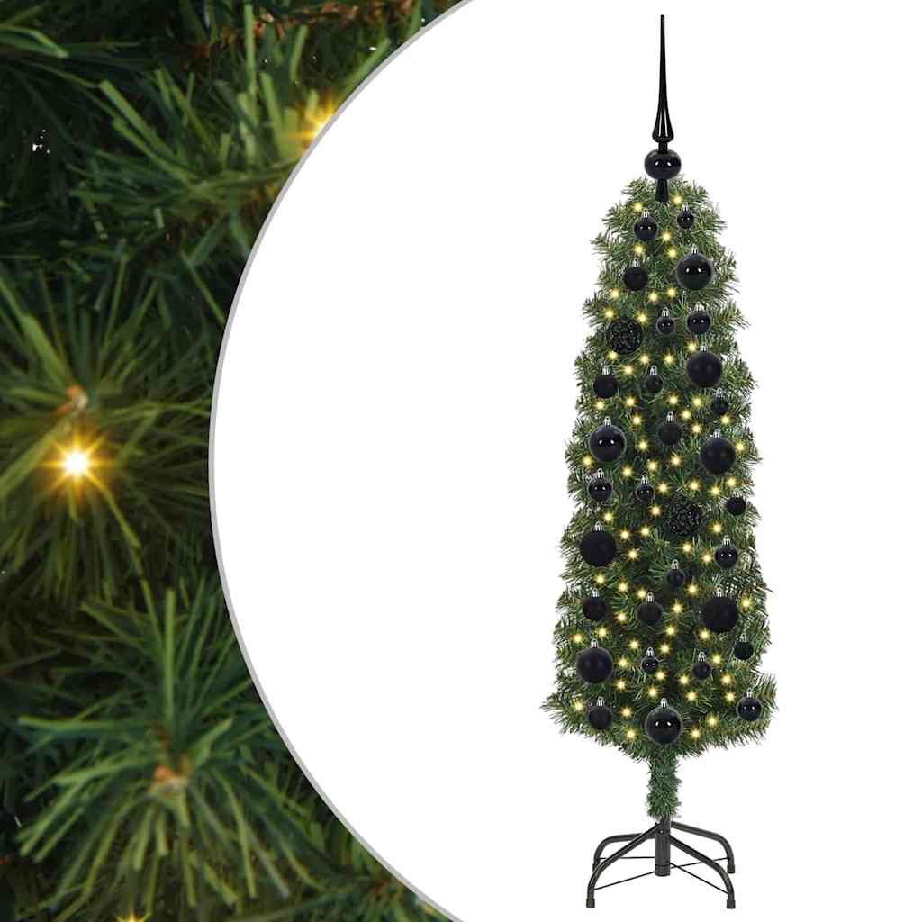 Kunstkerstboom Groen 120 cm PVC en Staal en Kunststof is nu te koop bij PeponiXL, paradijselijk wonen!