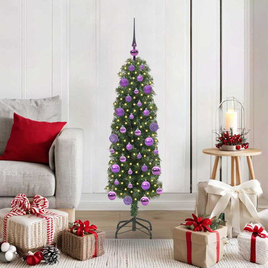 Kunstkerstboom Groen 120 cm PVC en Staal en Kunststof is nu te koop bij PeponiXL, paradijselijk wonen!