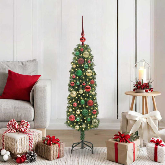Kunstkerstboom Groen 120 cm PVC en Staal en Kunststof is nu te koop bij PeponiXL, paradijselijk wonen!