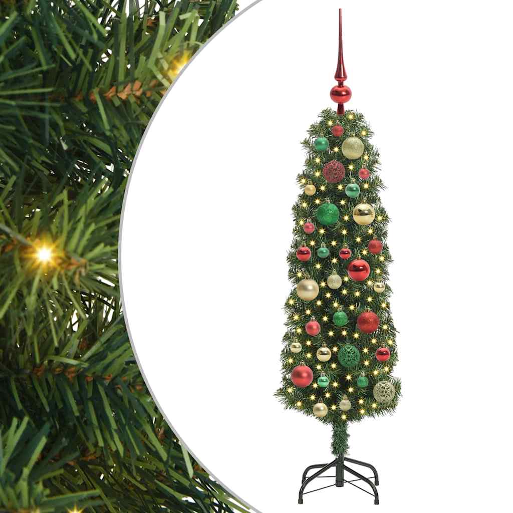 Kunstkerstboom Groen 120 cm PVC en Staal en Kunststof is nu te koop bij PeponiXL, paradijselijk wonen!