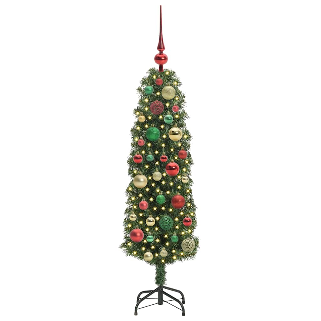 Kunstkerstboom Groen 120 cm PVC en Staal en Kunststof is nu te koop bij PeponiXL, paradijselijk wonen!