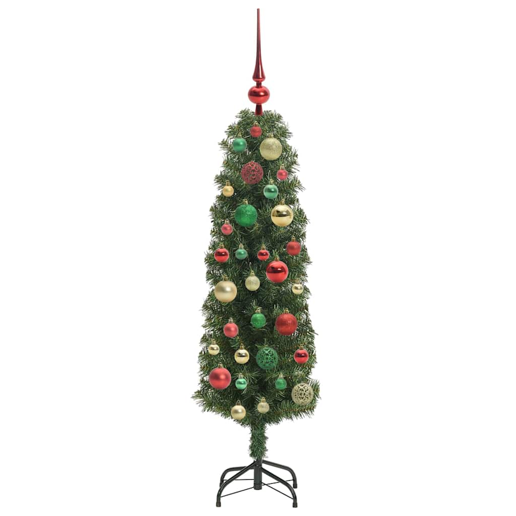 Kunstkerstboom Groen 120 cm PVC en Staal en Kunststof is nu te koop bij PeponiXL, paradijselijk wonen!