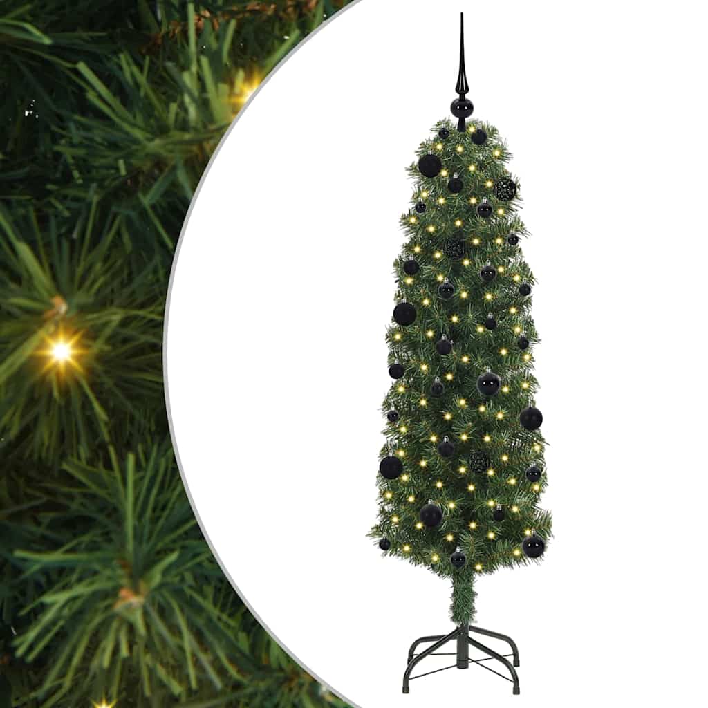 Kunstkerstboom Groen 150 cm PVC en Staal en Kunststof is nu te koop bij PeponiXL, paradijselijk wonen!