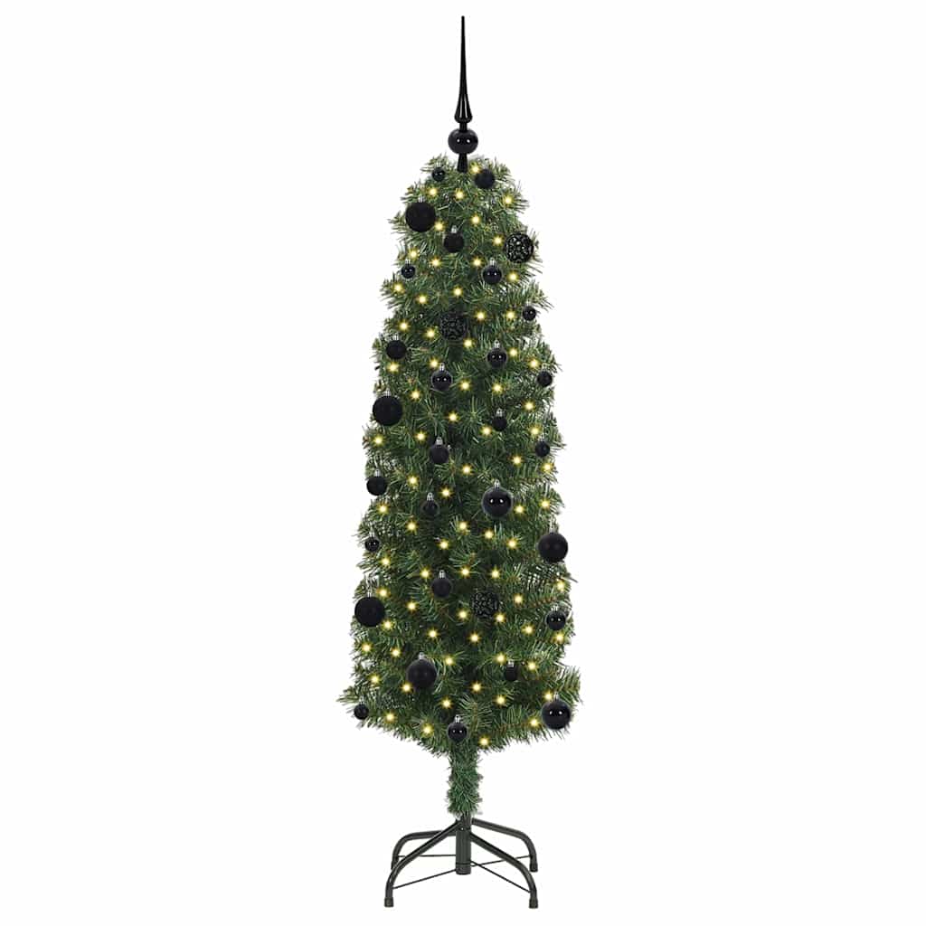 Kunstkerstboom Groen 150 cm PVC en Staal en Kunststof is nu te koop bij PeponiXL, paradijselijk wonen!