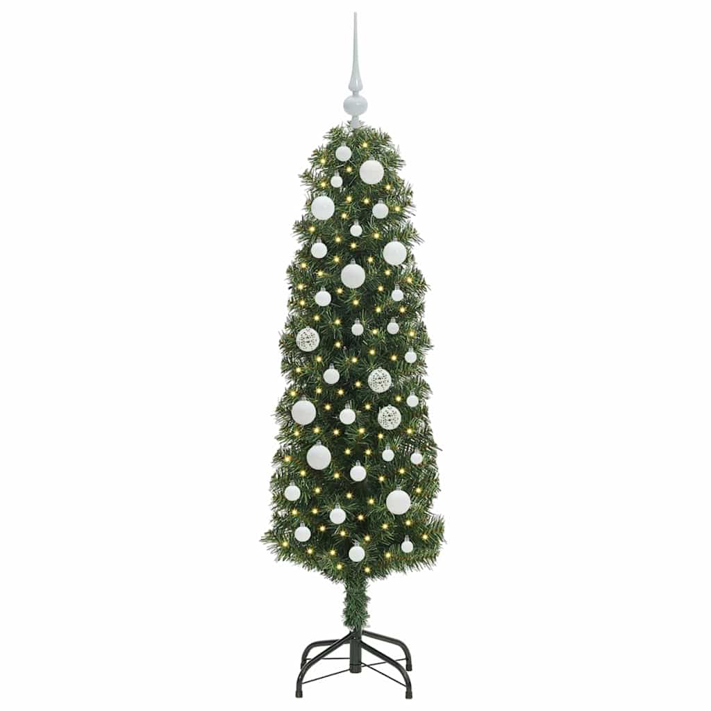 Kunstkerstboom Groen 150 cm PVC en Staal en Kunststof is nu te koop bij PeponiXL, paradijselijk wonen!