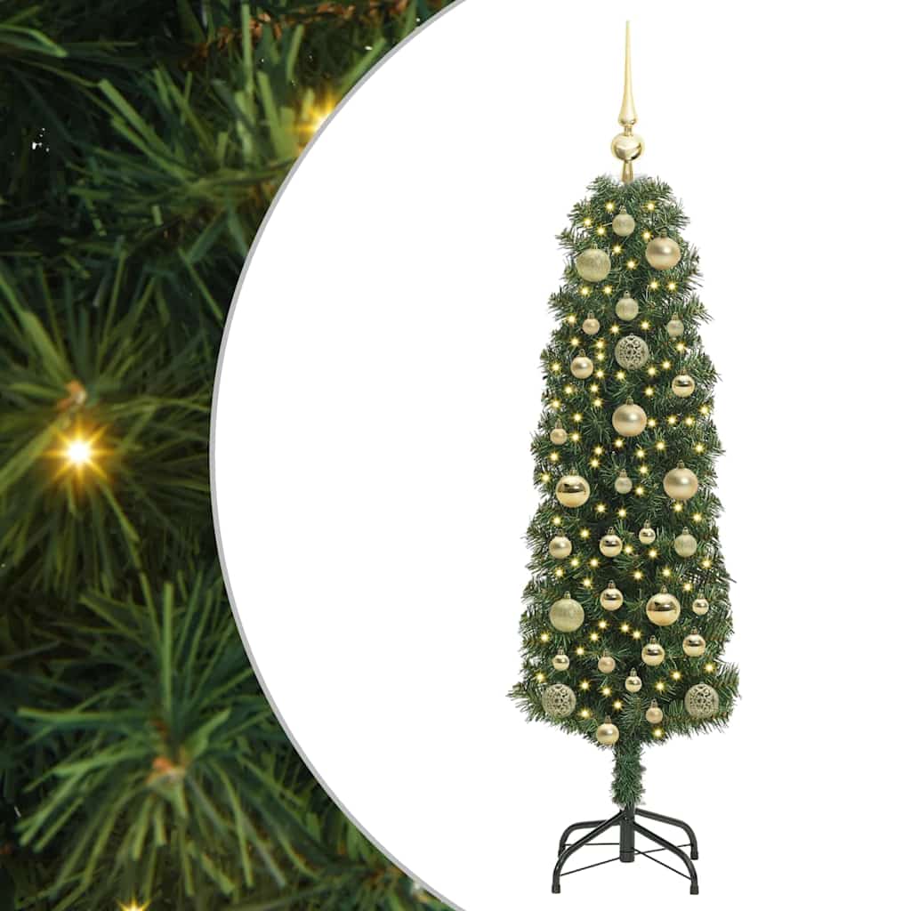 Kunstkerstboom Groen 150 cm PVC en Staal en Kunststof is nu te koop bij PeponiXL, paradijselijk wonen!