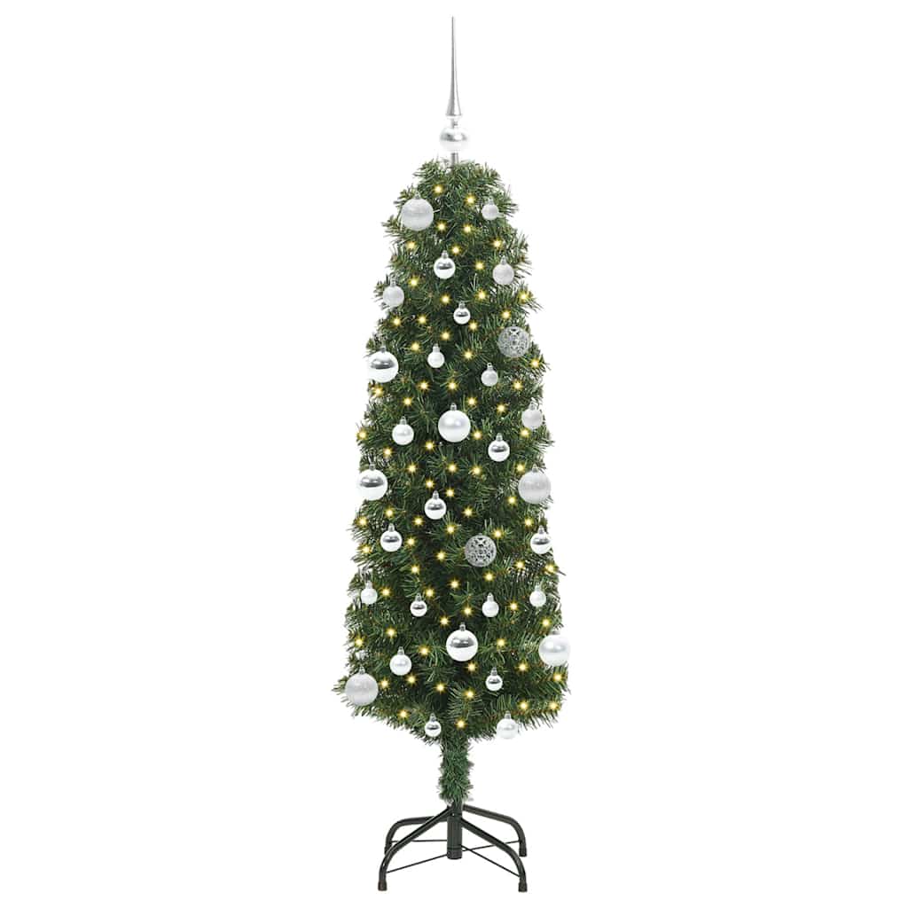Kunstkerstboom Groen 150 cm PVC en Staal en Kunststof is nu te koop bij PeponiXL, paradijselijk wonen!