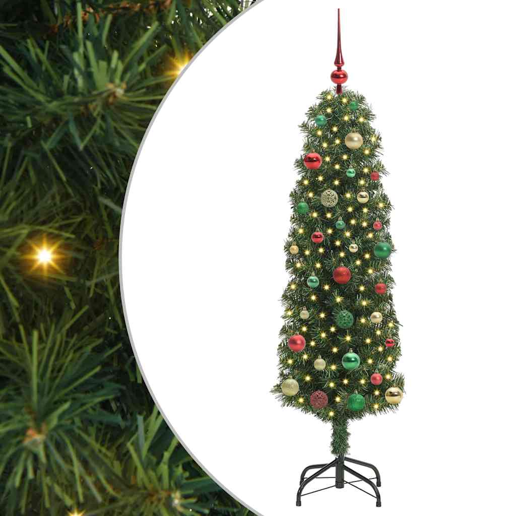 Kunstkerstboom Groen 150 cm PVC en Staal en Kunststof is nu te koop bij PeponiXL, paradijselijk wonen!