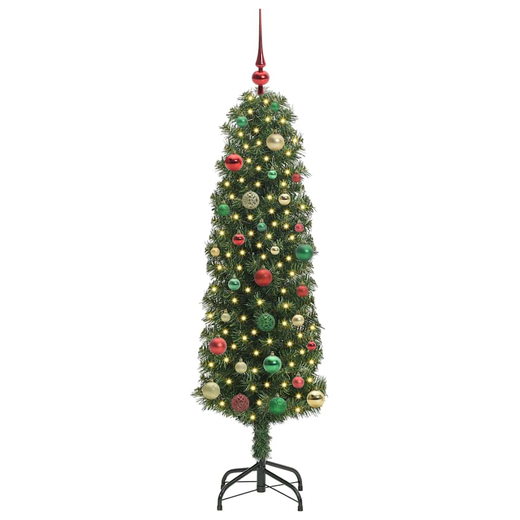 Kunstkerstboom Groen 150 cm PVC en Staal en Kunststof is nu te koop bij PeponiXL, paradijselijk wonen!