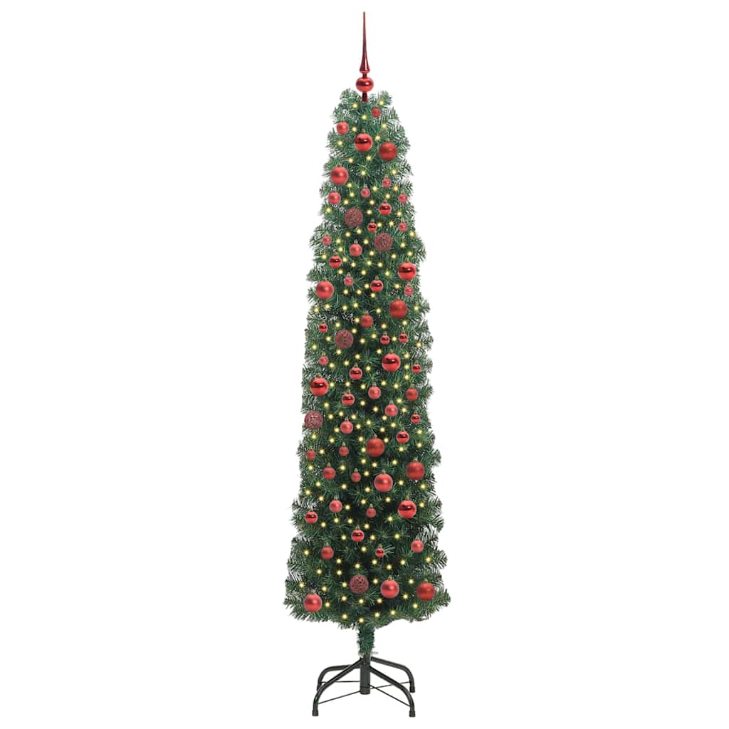 Kunstkerstboom Groen 180 cm PVC en Staal en Kunststof is nu te koop bij PeponiXL, paradijselijk wonen!
