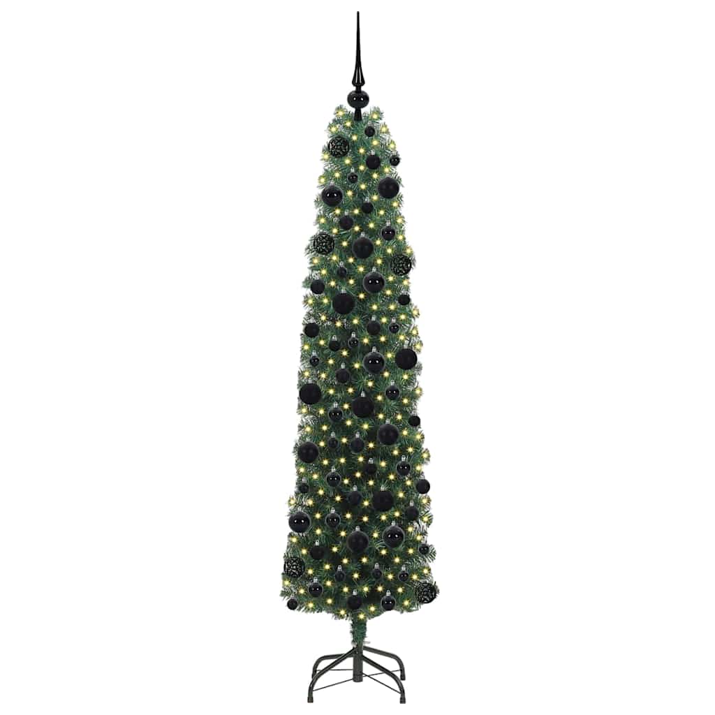 Kunstkerstboom Groen 180 cm PVC en Staal en Kunststof is nu te koop bij PeponiXL, paradijselijk wonen!