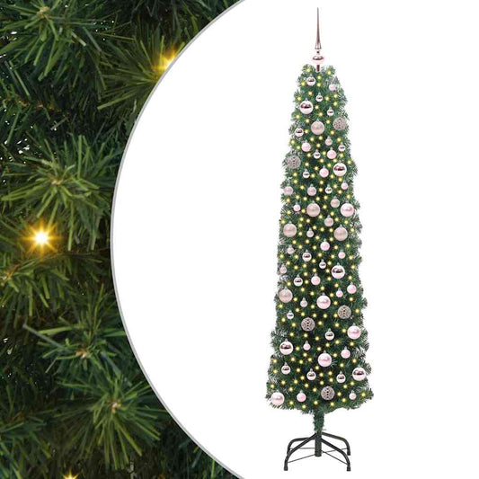 Kunstkerstboom Groen 180 cm PVC en Staal en Kunststof is nu te koop bij PeponiXL, paradijselijk wonen!