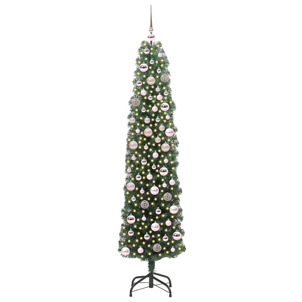 Kunstkerstboom Groen 180 cm PVC en Staal en Kunststof is nu te koop bij PeponiXL, paradijselijk wonen!