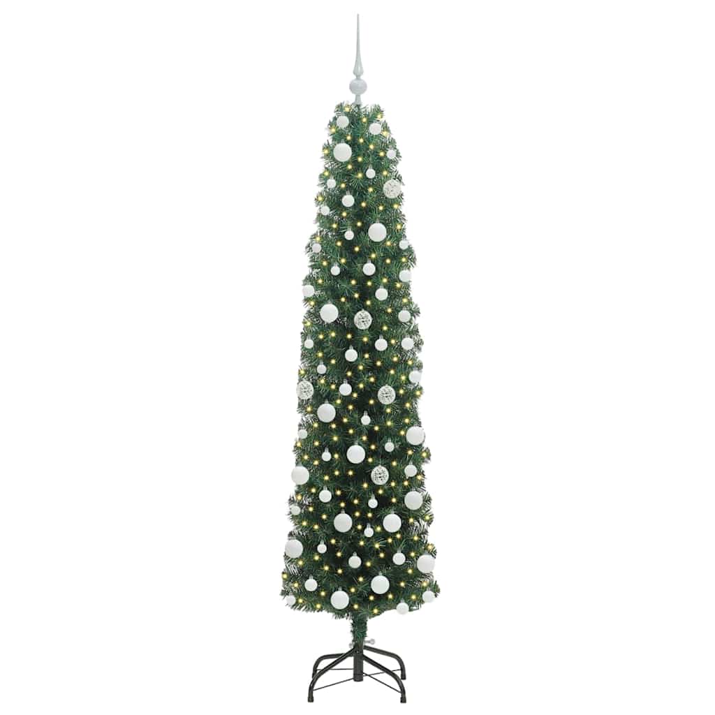 Kunstkerstboom Groen 180 cm PVC en Staal en Kunststof is nu te koop bij PeponiXL, paradijselijk wonen!