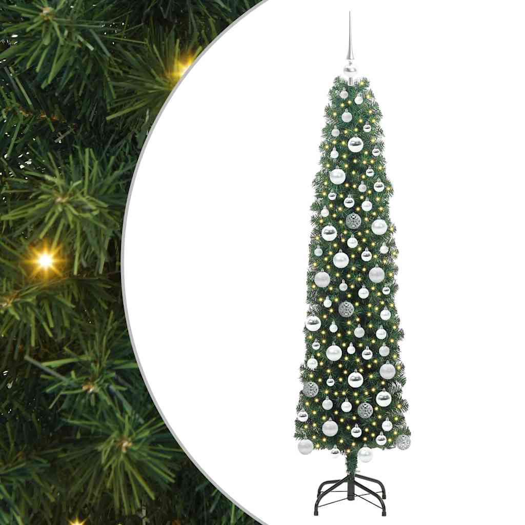Kunstkerstboom Groen 180 cm PVC en Staal en Kunststof is nu te koop bij PeponiXL, paradijselijk wonen!