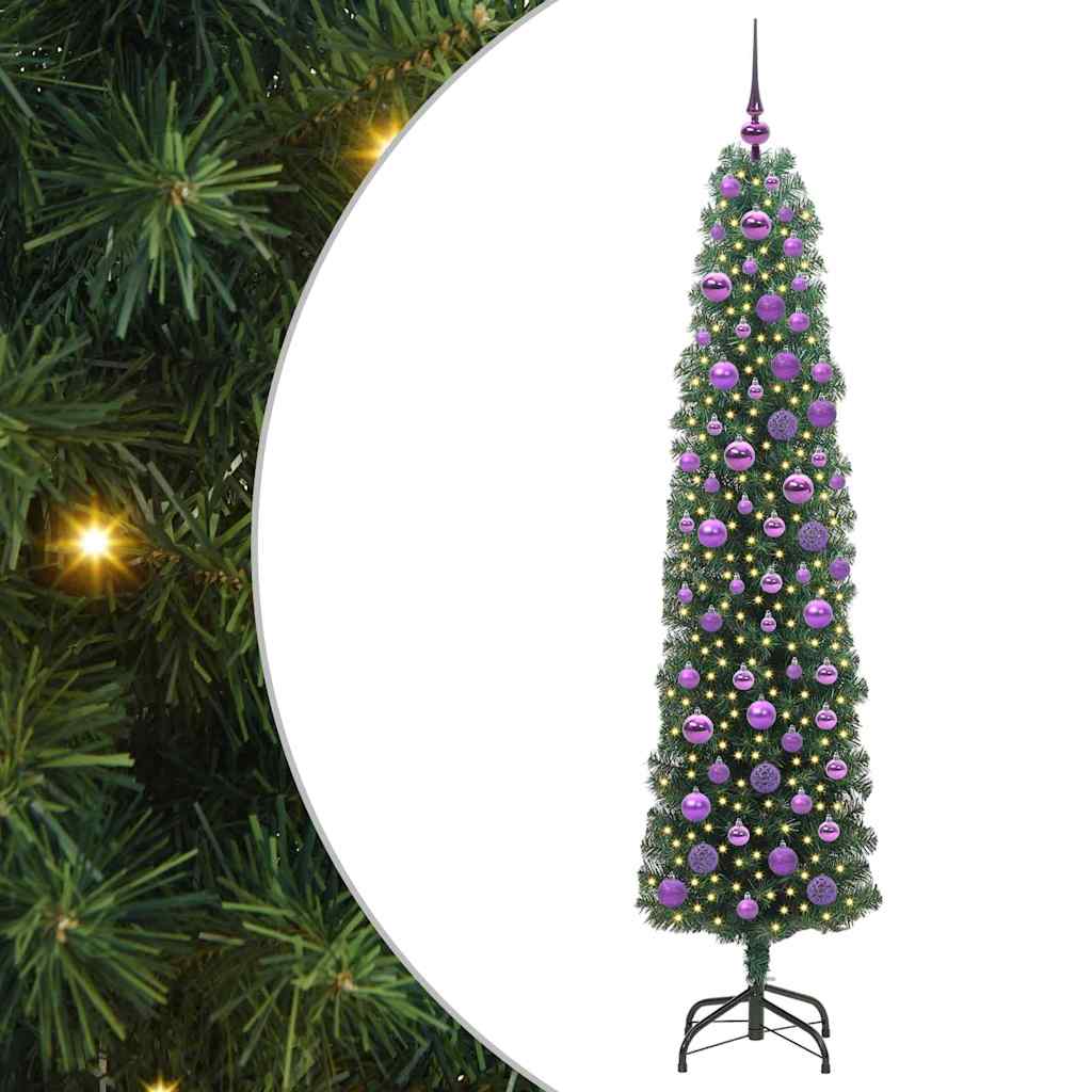 Kunstkerstboom Groen 180 cm PVC en Staal en Kunststof is nu te koop bij PeponiXL, paradijselijk wonen!