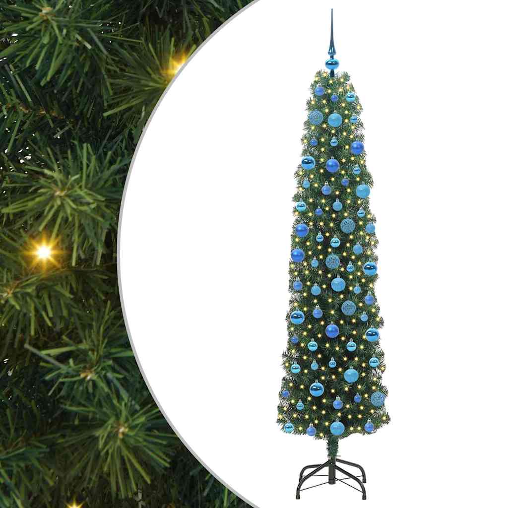 Kunstkerstboom Groen 180 cm PVC en Staal en Kunststof is nu te koop bij PeponiXL, paradijselijk wonen!