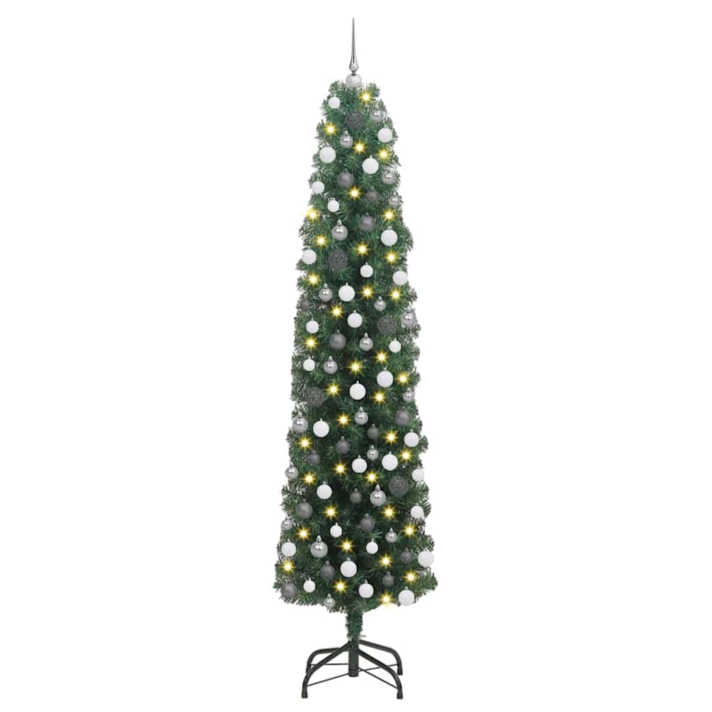 Kunstkerstboom Groen 210 cm PVC en Staal en Kunststof is nu te koop bij PeponiXL, paradijselijk wonen!