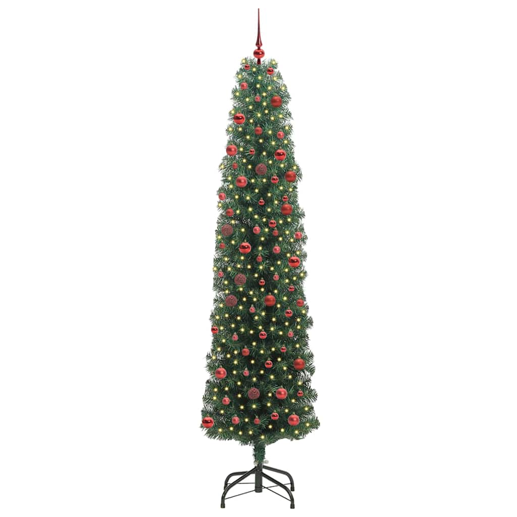 Kunstkerstboom Groen 210 cm PVC en Staal en Kunststof is nu te koop bij PeponiXL, paradijselijk wonen!