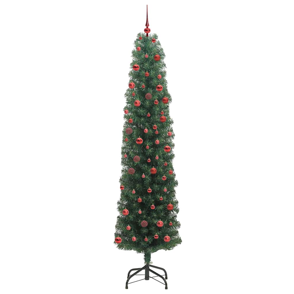 Kunstkerstboom Groen 210 cm PVC en Staal en Kunststof is nu te koop bij PeponiXL, paradijselijk wonen!