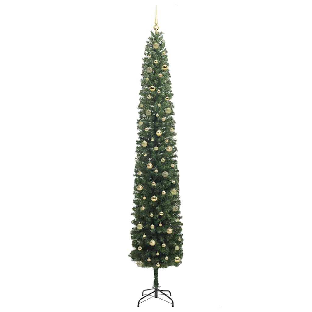 Kunstkerstboom Groen 270 cm PVC en Staal en Kunststof is nu te koop bij PeponiXL, paradijselijk wonen!