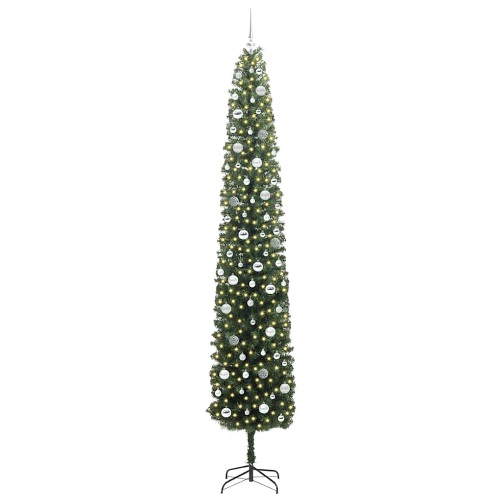 Kunstkerstboom Groen 270 cm PVC en Staal en Kunststof is nu te koop bij PeponiXL, paradijselijk wonen!