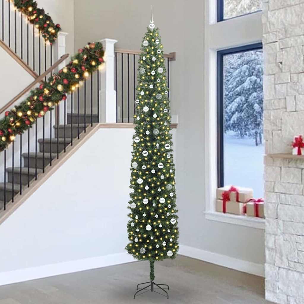 Kunstkerstboom Groen 300 cm PVC en Staal en Kunststof is nu te koop bij PeponiXL, paradijselijk wonen!