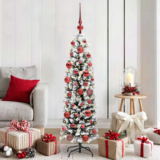 Kunstkerstboom Groen 150 cm PVC en Staal en Kunststof is nu te koop bij PeponiXL, paradijselijk wonen!