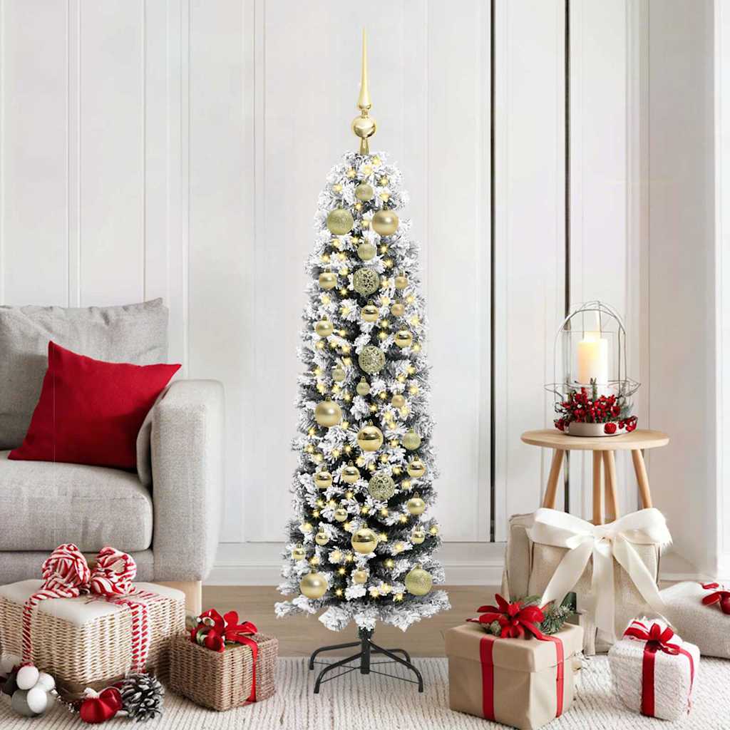 Kunstkerstboom Groen 150 cm PVC en Staal en Kunststof is nu te koop bij PeponiXL, paradijselijk wonen!
