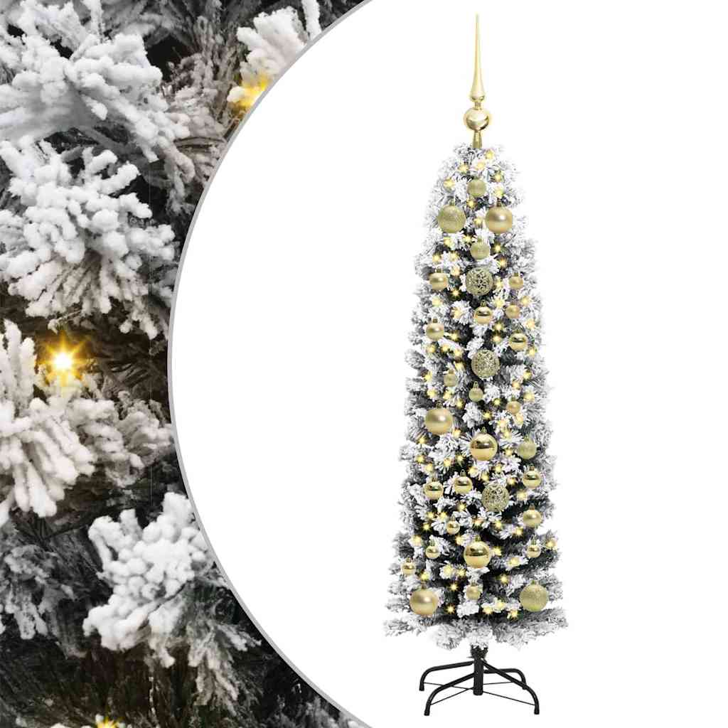 Kunstkerstboom Groen 150 cm PVC en Staal en Kunststof is nu te koop bij PeponiXL, paradijselijk wonen!