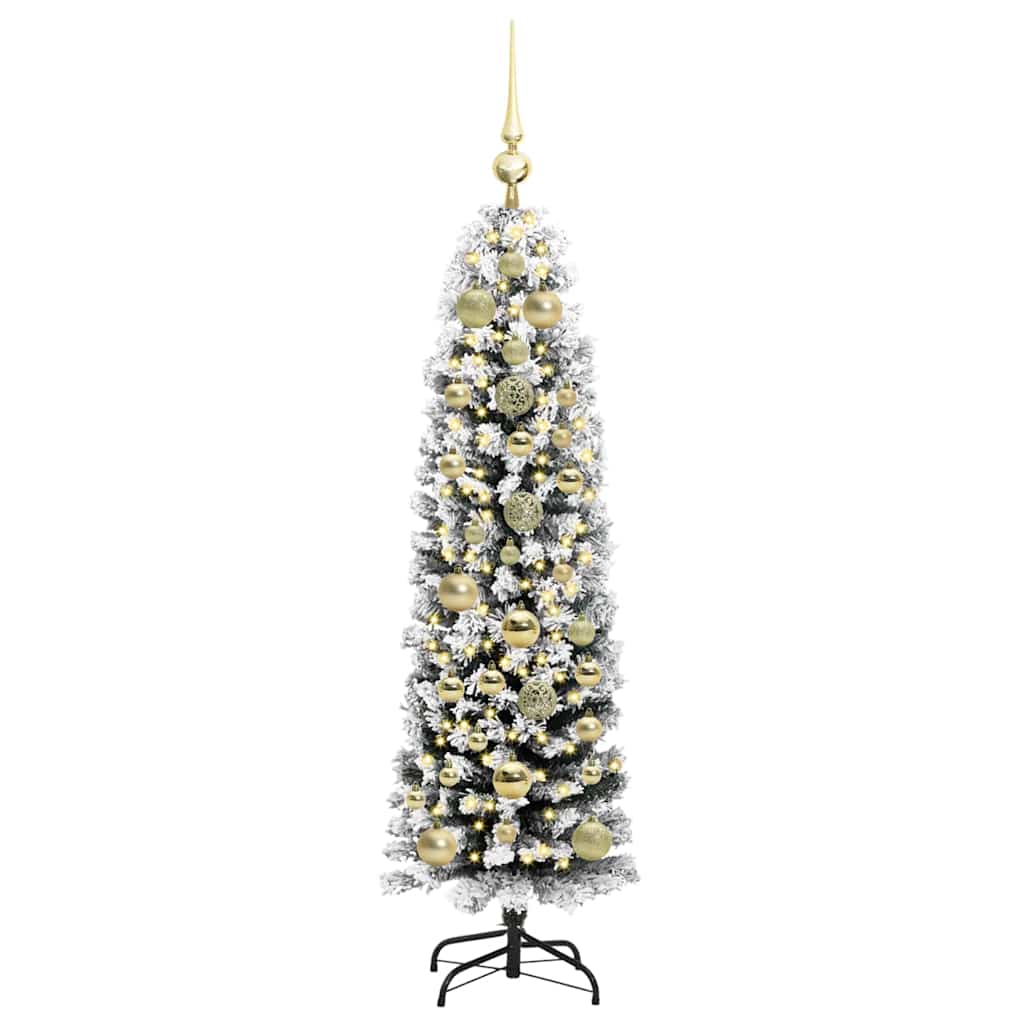 Kunstkerstboom Groen 150 cm PVC en Staal en Kunststof is nu te koop bij PeponiXL, paradijselijk wonen!