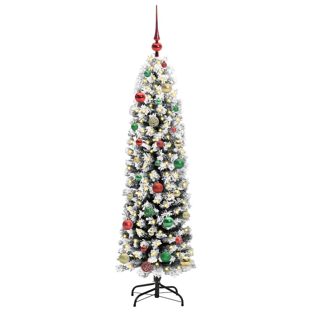 Kunstkerstboom Groen 150 cm PVC en Staal en Kunststof is nu te koop bij PeponiXL, paradijselijk wonen!